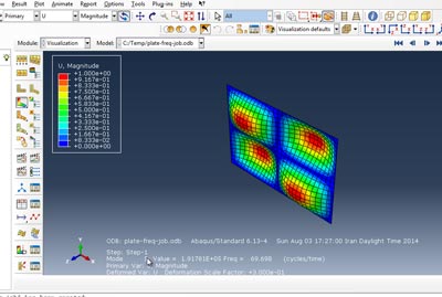آموزش محاسبه فرکانس طبیعی در مدهای ارتعاشی مختلف در آباکوس